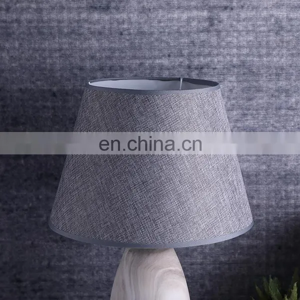Popular Modern Design Wood Grain Relief Decorative Hotel Vintage Nightstand Lamps for Home Decor photo-3