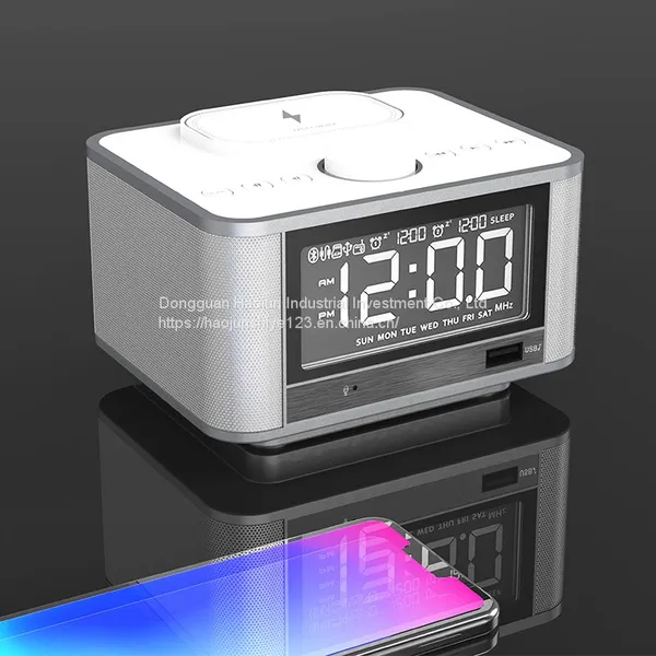 GREEN TIME M7QI Bluetooth Speaker Alarm Clock Subwoofer Home Multifunctional Music Clock Bedside Audio Radio photo-3
