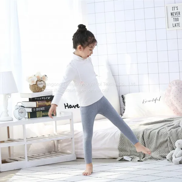 Wholesale Spring Soft Material Children Leggings Warm Knitted Leggings For Girls Kids photo-2