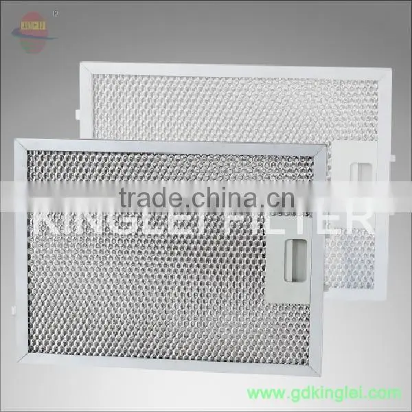 European Range Hood Filter Aluminum Frame and Meshes Plastic Lock Button photo-2