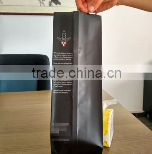 Side Gusset Laminated Plastic Printed Coffee Bean Packaging Bags With Valve 1KG photo-3