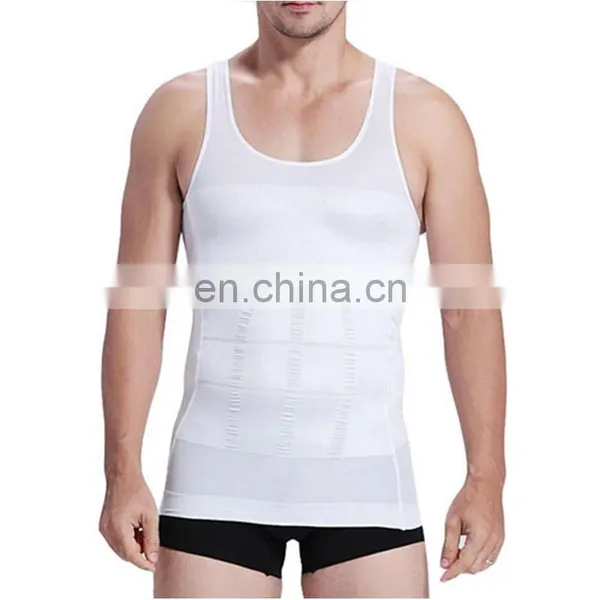 2018 Men Slimming Body Shaper Tummy Vest Underwear Corset Waist Muscle Girdle Slim Fit Shirt For Men Fat Burn photo-2