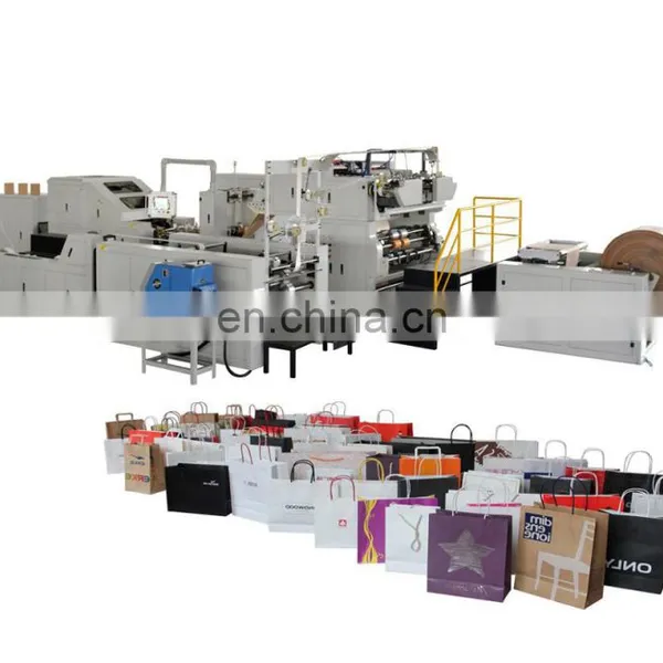 Automatic Paper Shopping Bag Making Machine With Handles