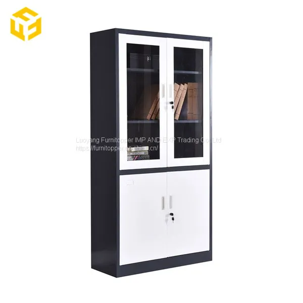 Office Stoarge Cabinet Metal Steel Display Cabinet With Glass Door photo-2