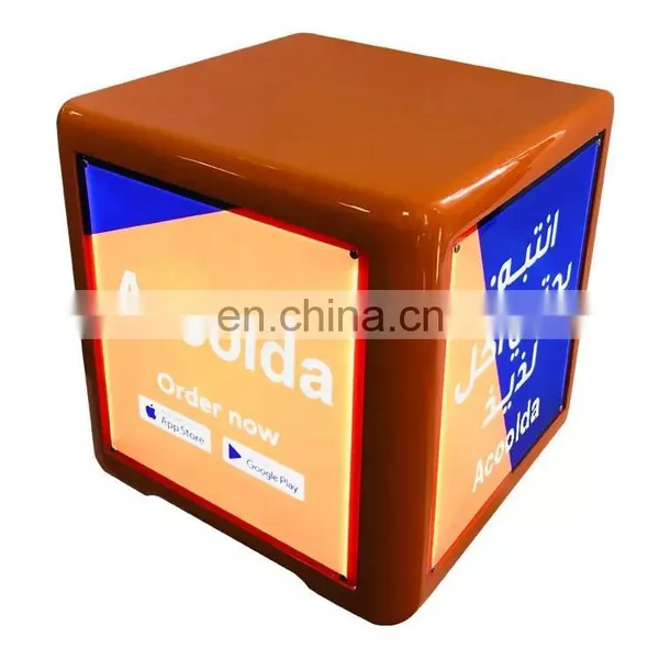 Cuastom LED Keeping Food Hot Delivery Thermal Bag Hot and Cold Thermal Insulation Cooler Food Box FRP Plastic Delivery Box photo-2