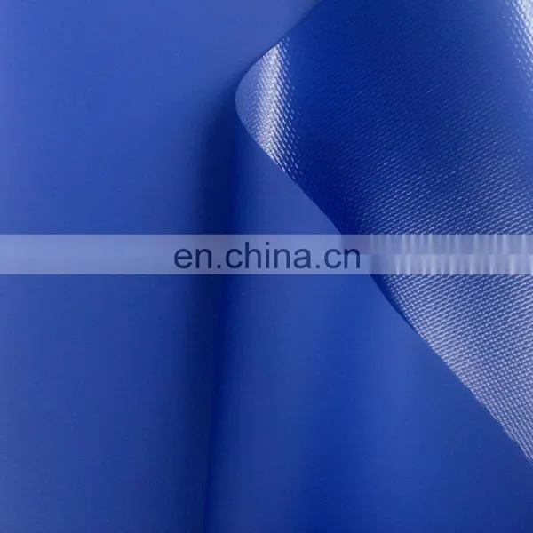 Fire Retardant Blue 100% Polyester Flame Retardant 18oz Matte Pvc Coated Wax Canvas Tarpaulin in Roll photo-4