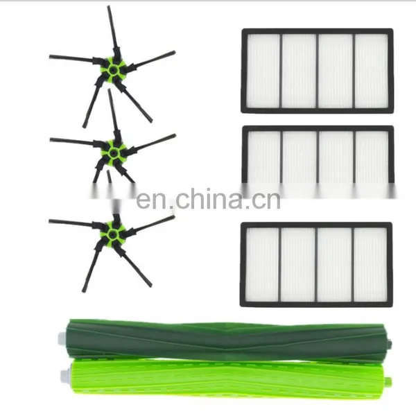 SWEEP ROBOT VACUUM CLEANER SPARE PARTS OF I ROBOT R OOMBA SERIES S9 S9+ 3 HEPA FILTER 3 SIDE BRUSH 1 MAIN BRUSH KIT ACCESSORIES