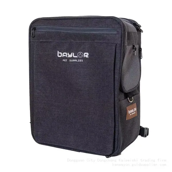 Multi-Functional Reflective Cat and Dog Carrying Bag Breathable Backpack and Trolleys with Custom Logo Hands-Free Shoulder Bag