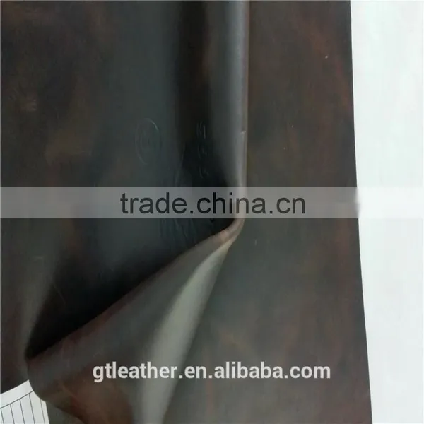 Cow Split Pull up Oil Leather photo-3