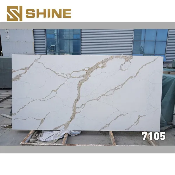 Artificial Quartz Slabs Calacatta Quartz Stone Slab Polished Solid Surface Quartz Slabs