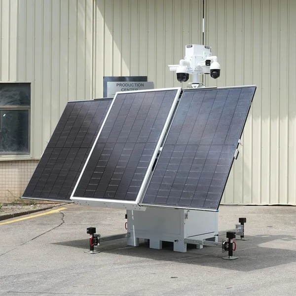 HiCUBE Solar Surveillance Tower With 3*450W Solar Panels High Power for Outdoors Security photo-3