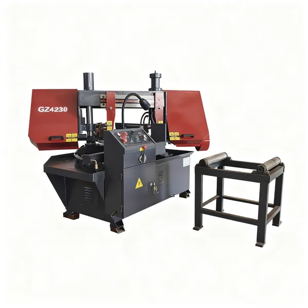 Semi-automatic Horizontal Metal Band Sawing Machine, Angle Cutting Rebar Saw, Cnc Band Sawing Machine Gb4230 photo-5