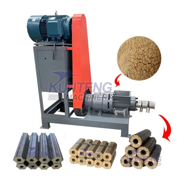 Máquina automática de fabricação de briquetes de esterco de boi e esterco de cavalo, Extrusor de barras de palha e lenha, Máquina de prensagem de blocos de serragem EPC