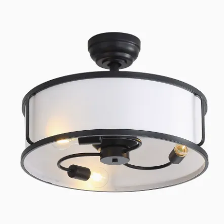 Fan light/American retro fan light/study remote control DC variable frequency fan light（Wechat:13510231336）
