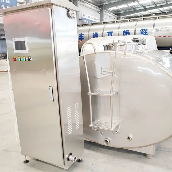 3000L Bulk Milk Chiller Horizontal Milk Cooling Tank SUS304 Stainless Steel Milk Refrigeration Storage Tank for Dairy Farm photo-5