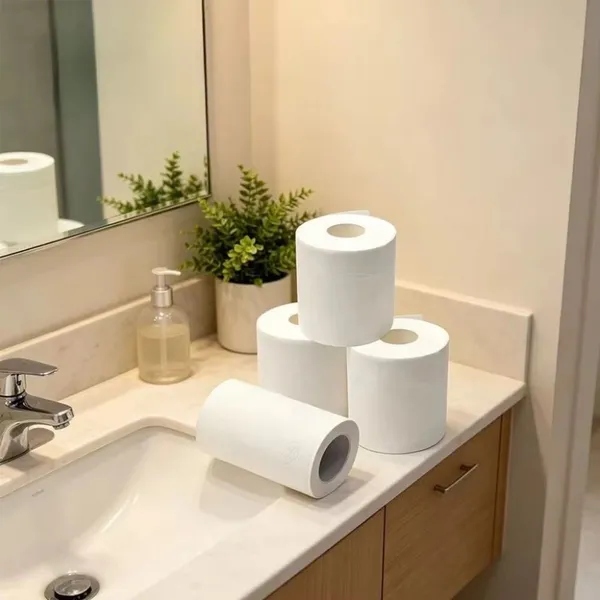 2Ply 3 Ply 4 Ply Virgin Wood Pulp Strong Absorbent Soft Embossed Jumbo Toilet Paper Toilet Roll Paper Bathroom Bath Toilet Tissue Toilet Paper Roll
