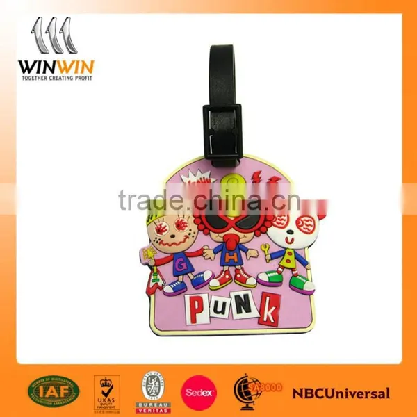Interesting Cheap Soft PVC Luggage Tag for Promotion photo-4