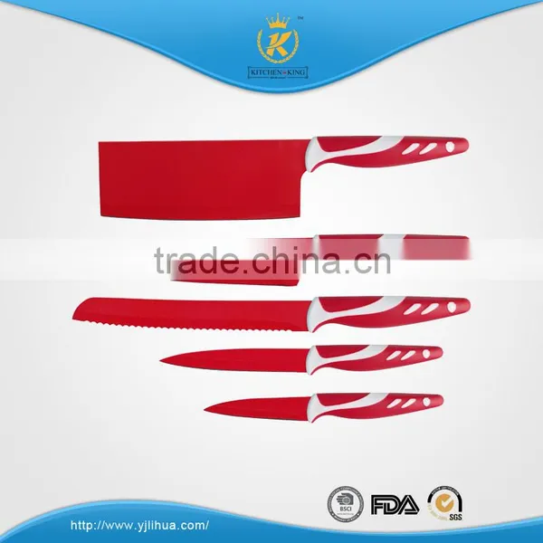 KITCHEN KING Non-stick Coating Swiss Kitchen Knife Set EVA Gift Box Packing