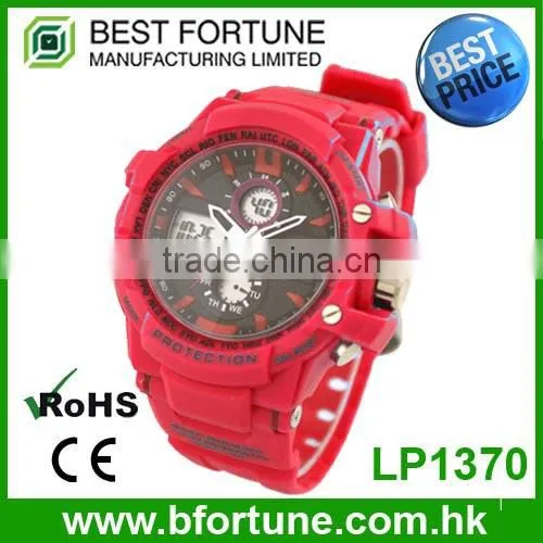 LP1370 Hot Sale Children Stainless Steel Case Back Fancy Digital Watches