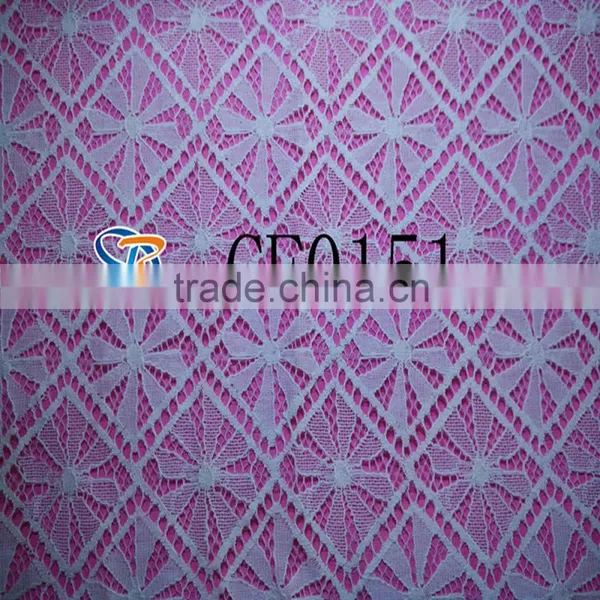 2015 Designs Cotton Lace Fabric Polyester Dress Fabric Mexico's Exports to Brazil photo-6
