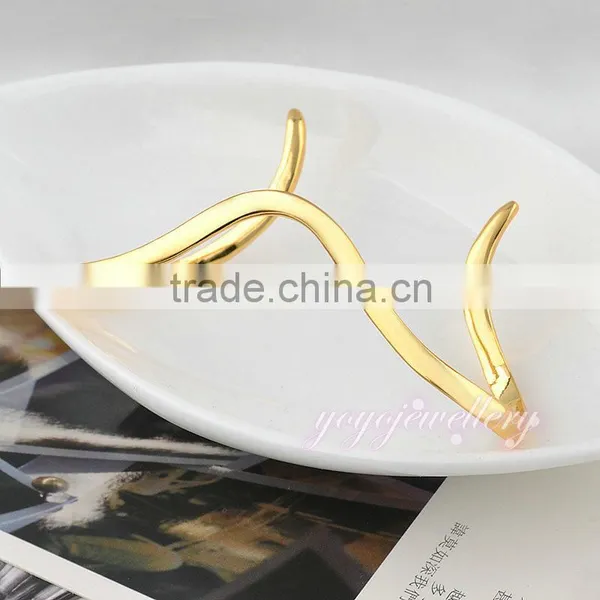 Rose Gold Cheap Cuff New Gold Models Hand Palm Bracelet photo-6