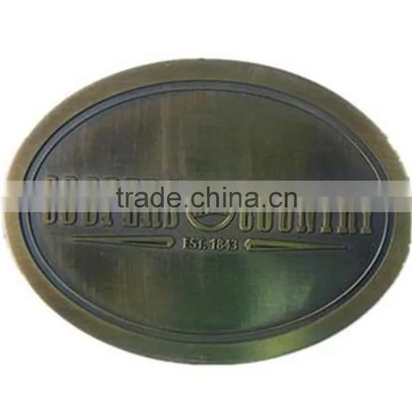 Custom Metal Belt Buckle With Antique Plating