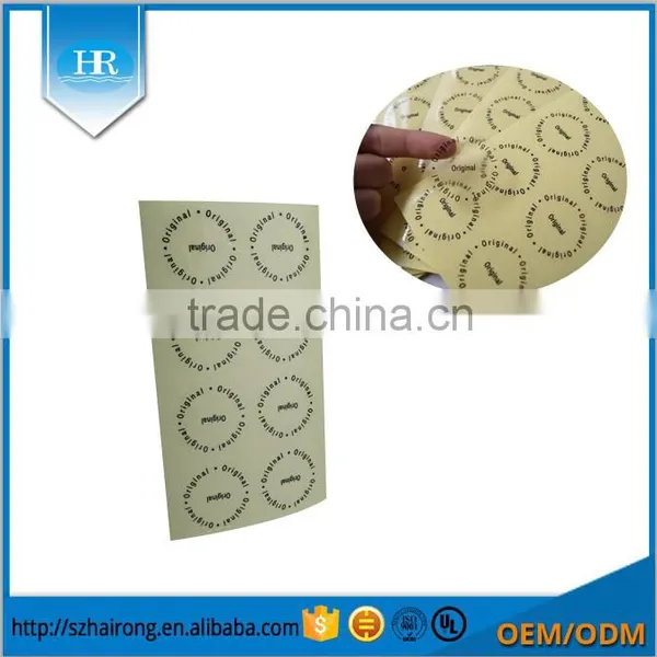 Black Printing Transparent Adhesive Label Sticker photo-3