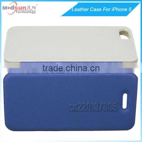 For IPhone 5 pu leather case + pc cover shockproof case