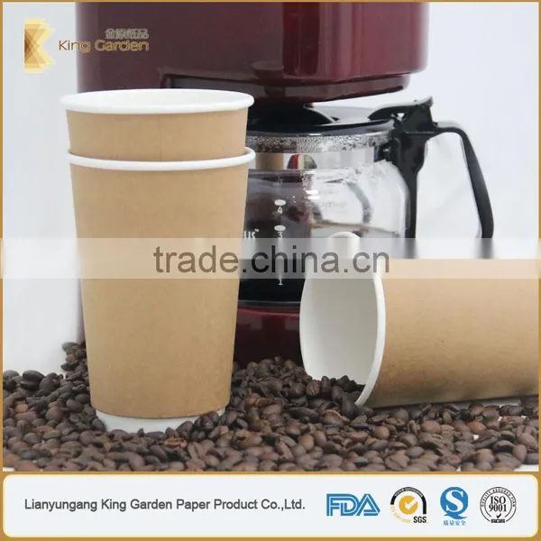 PE Coated 12oz Coffee Drink Kraft Paper Cups photo-6