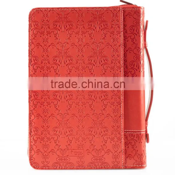 Deluxe Embossed pu Faux Leather Bible Cover for Church photo-4