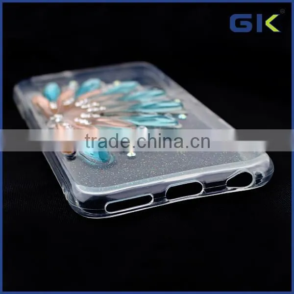 [GGIT] Fashion With Glass Diamond Transparent TPU Phone Case For IPhone 6 Cover photo-3