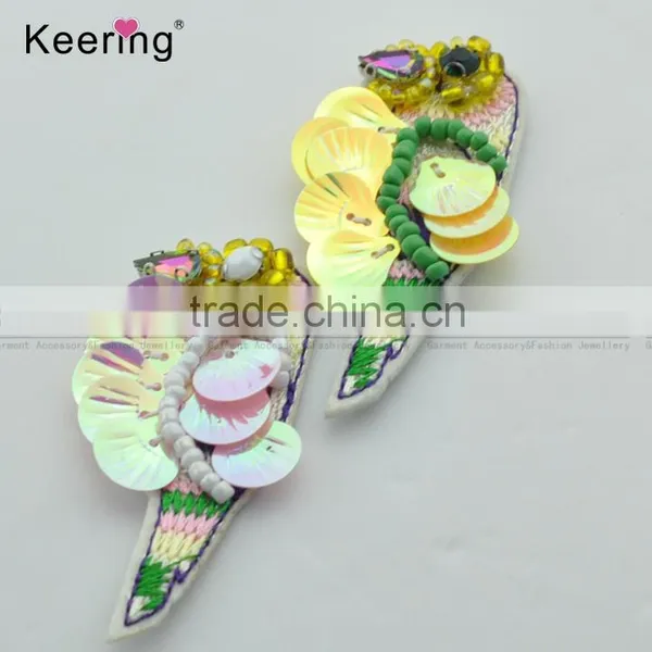 2017 New Design Small Sequin Parrot Patch Design for Decoration WPHB-036 photo-2