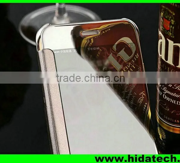 Clear Smart Visible Flip Leather Case for Apple IPhone 6 Mirror Leather Case photo-5