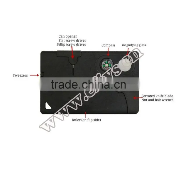 2016 Wholesale Alibbaba Sports and Outdoors Multipurpose Pocket Survive Card Tools Quality Choice