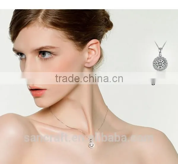 925 Sterling Silver American Diamond Necklace Sets photo-2