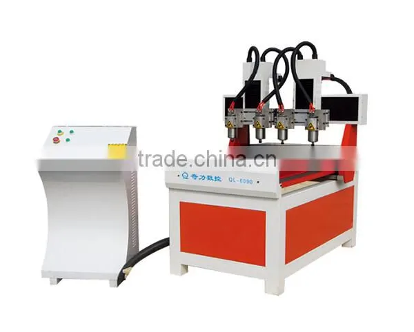 QL-6090 China Jinan Supplier Ball Screw Drive Hobby Multi-head Mini Cnc Router Sale photo-6