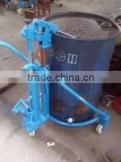350kg Manufacturer Price Hydraulic Oil Drum Hand Lift Stacker photo-3