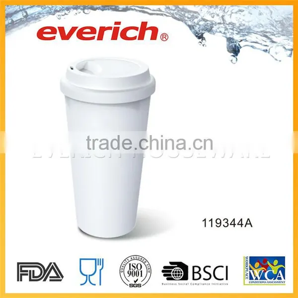 Clear Custom Printed Double Wall BPA Free Transparent Plastic Cup photo-4