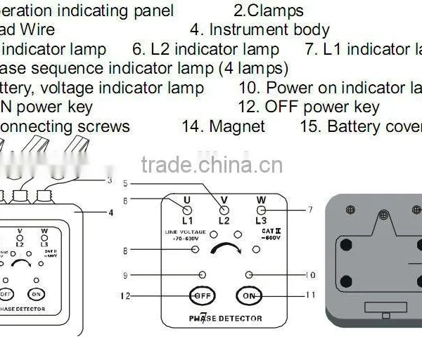 Best Quality LED Display Non-contact Phase Detectors ETCR1000C photo-4