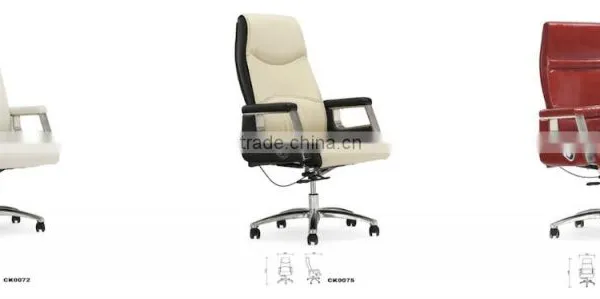 Red Leather Office Chair Parts Manufacturer GZH-CK0077 photo-3
