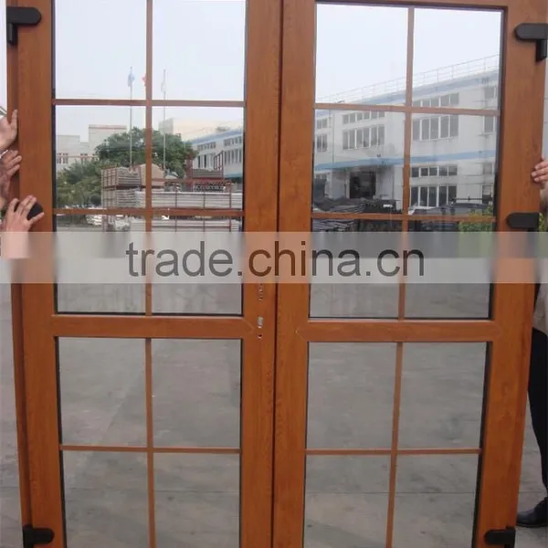 Wood Color Frame Cheap House Casement Door for Sale in Foshan photo-3