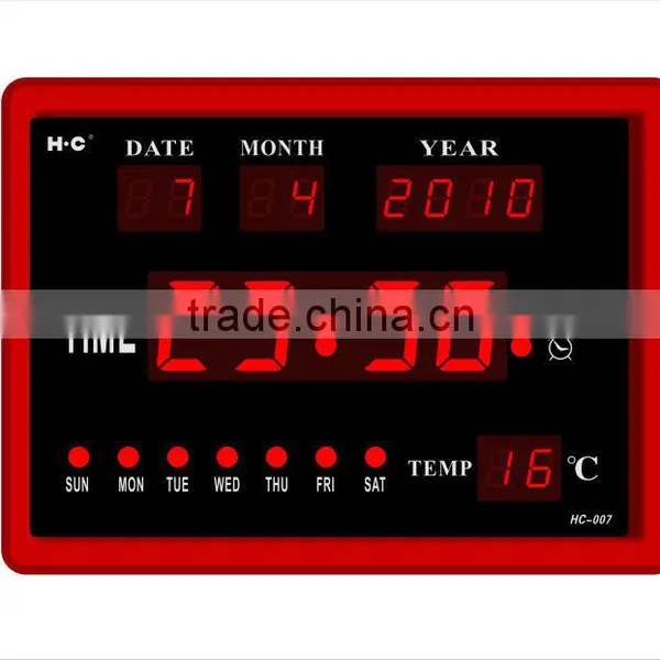 ABS Multi-function Led Calendar Clock photo-2