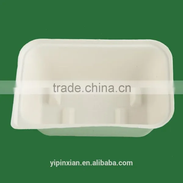 Dongguan Factory Supplier 100% Biodegradable Recycle White Compressed Molded Pulp Packaging photo-3