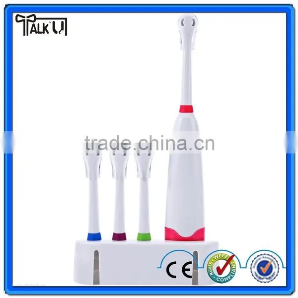 Revolving Electric Toothbrush With 4 Teeth Brush Heads Oral Hygiene Dental Care photo-4