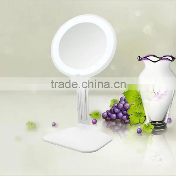 Make up Mirror LED Light Vanity Mirror Desktop Cosmetic Mirror With Light photo-3