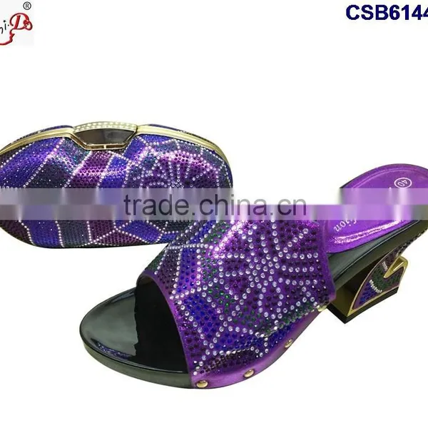 CSB6144 2016 The Top Latest Fashion Woman Italy Style High Heel Sandal Shoes With Bags photo-5