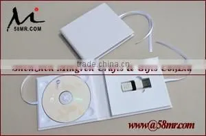 Wedding Leather USB DVD Case Linen photo-2