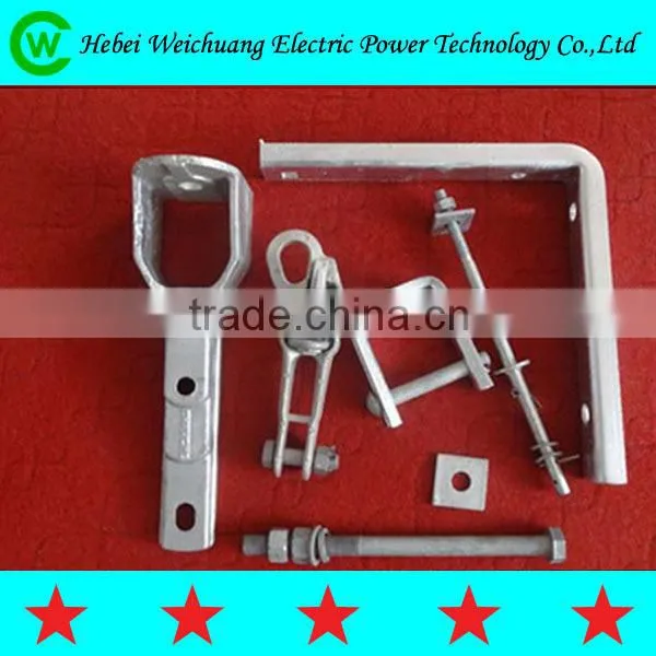 High Quality Galvanized Transmission Line Hardware Pole Clamp for Electric Line Fitting photo-2