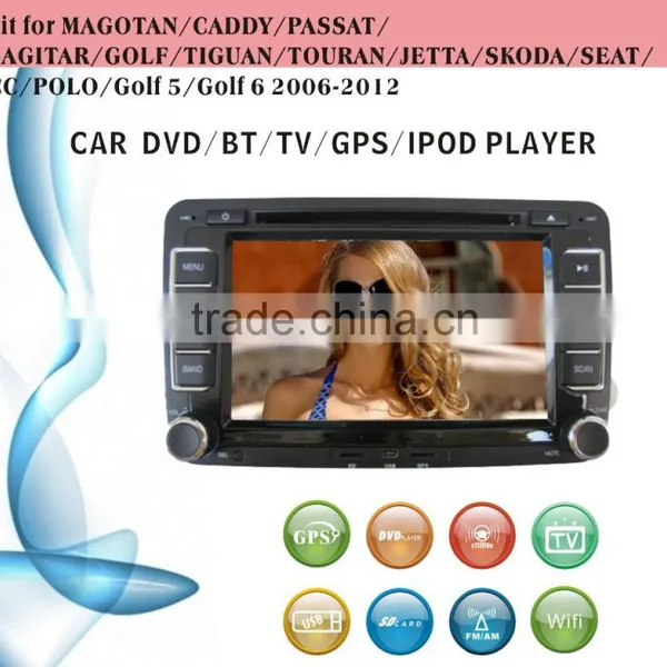 gps software for car stereo fit for VW Magotan Caddy Passat with radio bluetooth gps tv