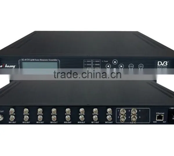 8 channel satellite to cable modulator / digital scrambler